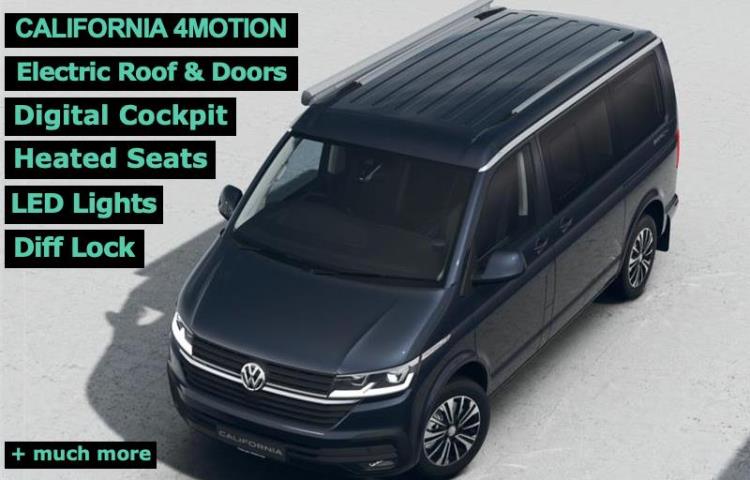 2024 VOLKSWAGEN CALIFORNIA 3D WAGON TDI450 4MOTION CALIFORNIA BCH T6.2 MY23